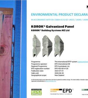 KOROK® Galvanized Panel - EPD KOROK® Galvanized Panel - EPD